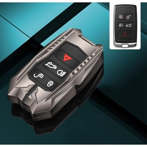Zinc alloy+silicone Key Case Cover for Land Rover Range Rover Sport A9 Discovery 2 3 4 5 Sport For Jaguar XF A8 A9 X8 XE XF XFL