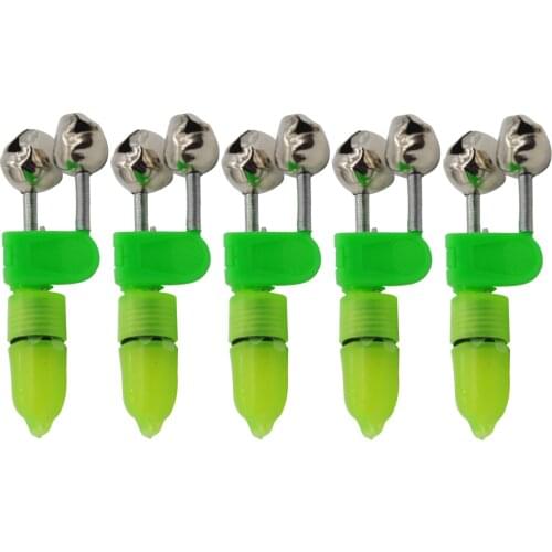 1pcs 5pcs Electronic UV Red Light Bite Alarm Bells Night Fishing Accessories Clip On Tackle Supplies Fish Alerter Pole Tool