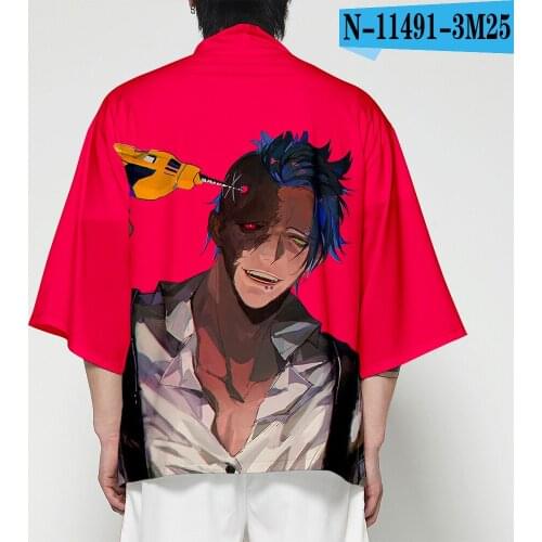 ID:INVADED 3D Printing Japanese Kimono Haori Yukata Cosplay Women/Men Fashion Anime Summer Casual Cool Short Sleeve Streetwear