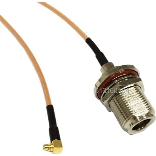 New Modem Coaxial Cable N Female Jack To MMCX Male Plug Right Angle Connector RG316 Cable Pigtail 15CM 6" Adapter