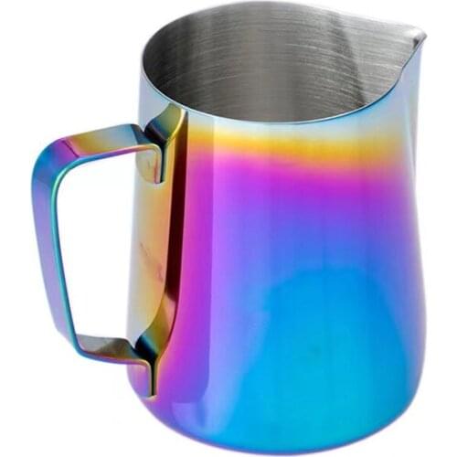 350/600/900ML Milk Jug Frothing Pitcher Pull Flower Cup Stainless Steel Coffee Milk Frother Latte Art Milk Foam CoffeTools