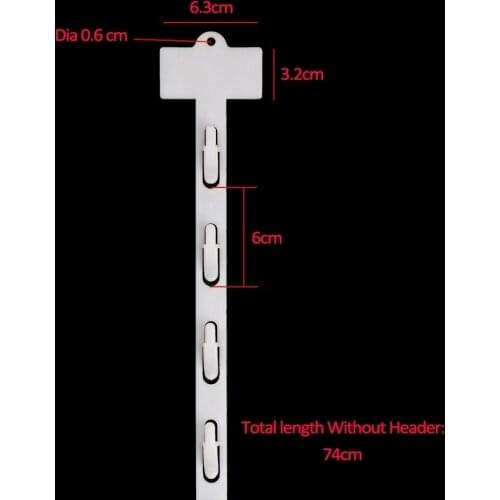 Snacks Display Plastic Hanger Supermarket Hooks Hanging Hang Pvc Merchandising Clip Strips