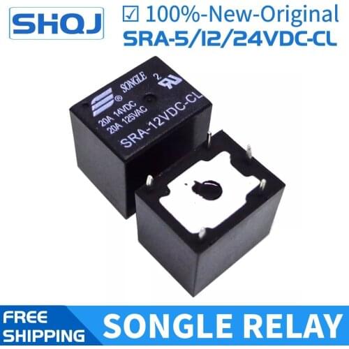 20PCS SONGLE RELAY SRA-12VDC-CL SRA-05VDC-CL SRA-24VDC-CL T74 Brand new and original relay