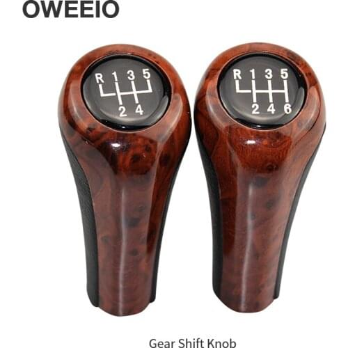 OWEEIEO Wood Grain Gear Shift Knob For BMW Gear Shift Head For BMW Gear Shift Dust Ccover 3 Color Gear Lever Handball