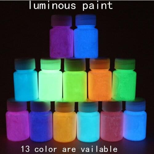 Luminous acrylic paint for watch waterproof glow in the dark paint 50 grams per bottle