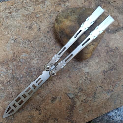 TheOne Alien Butterfly Practice Throwing Knife D2 Not Sharp Blade 6061 Aviation Aluminum Handle Camping Survival Outdoor Tool