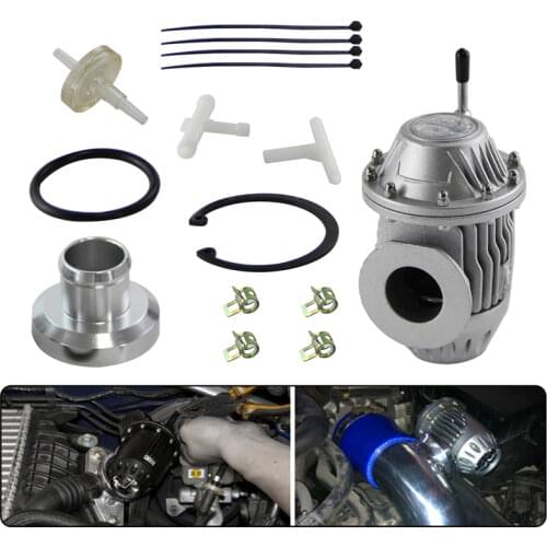 Universal SILVER SQV SSQV Bov Turbo Blow Off Valve Bov with Adapter Flange IV 4