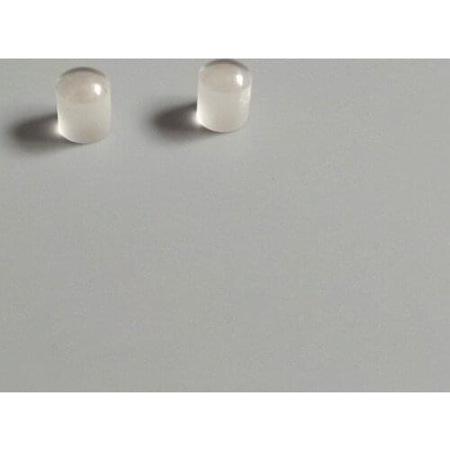 Optical Glass Convex Lens 5mm Spot Cylindrical Lenses Focusing Lens For Nano Necklace Wedding Pendant Choker Gift For Lover