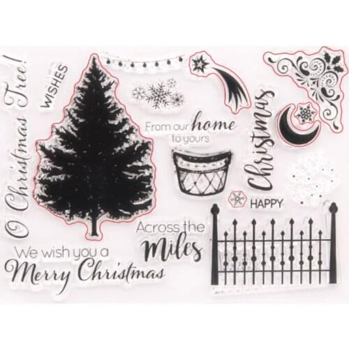 Stars And Moon Transparent Clear Silicone Stamp Seal DIY Scrapbook Rubber Stamping Coloring Embossing Diary Decoration Reusable