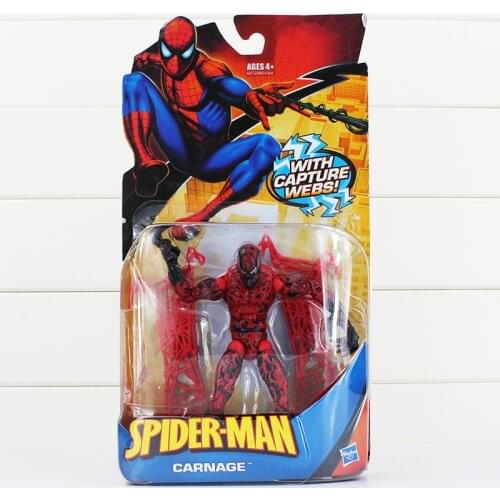 15cm Spiderman With Capture Webs Venom Spider-Man Carnage Superhero Toys Model Doll for Children