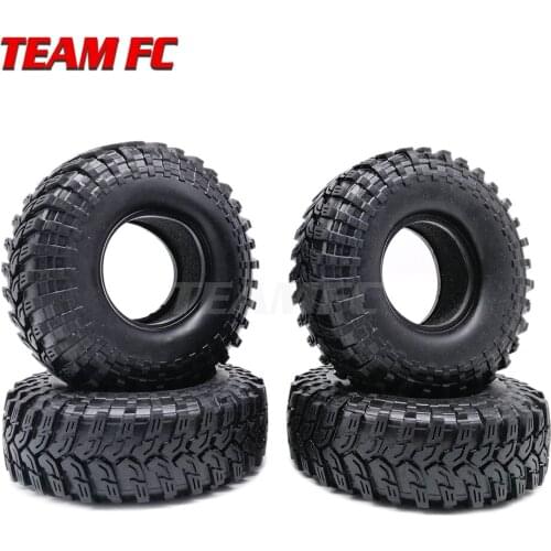 4PCS 114MM 1.9" Rubber Tyre Wheel Tires for 1:10 RC Rock Crawler Axial SCX10 SCX10 II 90046 90047 TRX-4 TRX4