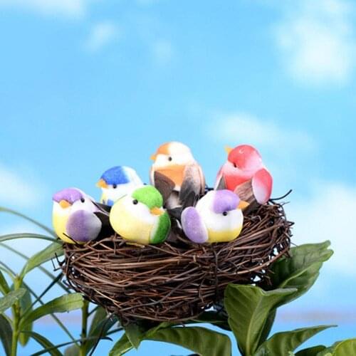 40% Hot Sales!!! Cute DIY Miniature Fairy Garden Little Bird Egg Nest Micro Landscape Decoration