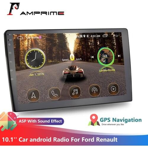 AMPrime Android HD 9'' 2.5D Car Radio IPS For LADA X-RAY/CROSS 2015 2016 2017 2019 2 USB Built-in GPS WIFI With Rear View Camera