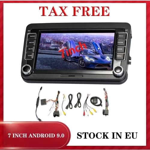 7" Android 9.0 Car Radio GPS Bluetooth Stereo Wifi Autoradio Camera For Vw Golf 3 5 6 Mk4 Mk2 Passat B5 B6 Sharan Tiguan Jetta