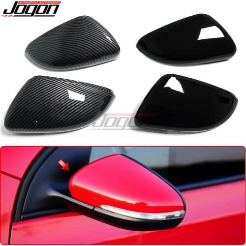 For Volkswagen VW GOLF 6 VI MK6 GTI R line R20 Touran Gloss Black Side Wing Rearview Mirror Cover Trim Replacement Caps Case