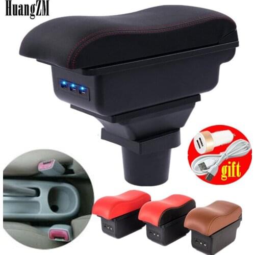 For Toyota yaris vitz Armrest box Centre Console Storage Box with USB interface decoration accesso