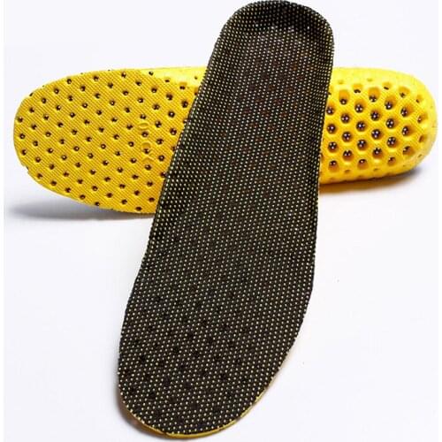 USHINE 22-44 Mesh Breathable Deodorant Running Shoe Insoles Men Women Shoe Insoles Memory Foam Sole Orthopedic Insole