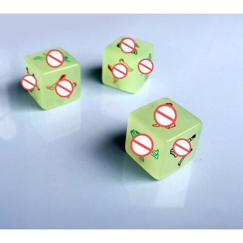 Adult Erotic Accessories Sex Toy for Couples Adult Games Funny Sex Dice Sexy Posture Luminous Dice Couples Foreplay Sex Products