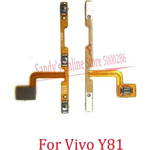 Power Volume Side Button Flex Cable For Vivo Y81 Power ON OFF Volume Up Down Side Buttons Key Replacement parts