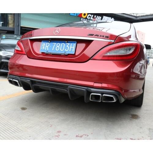 Carbon Fiber Rear Bumper Lip Auto Car Diffuser For Mercedes Benz CLS W218 C218 CLS 280 CLS300 CLS350 CLS500 CLS550 2012-2018