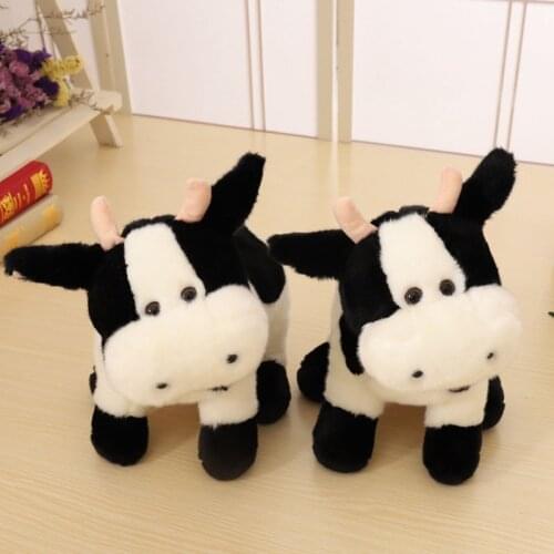 30cm lifelike cow plush toy simulation stuffed animal soft doll plush dairy cow toys for children birthday gift for kids