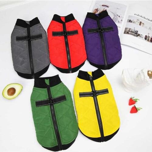 Dog Jacket Harness Vest Coat Outfit Winter Pet Clothes Garment Cat Shih Tzu Chihuahua Bichon Poodle Schnauzer Yorkies Clothing