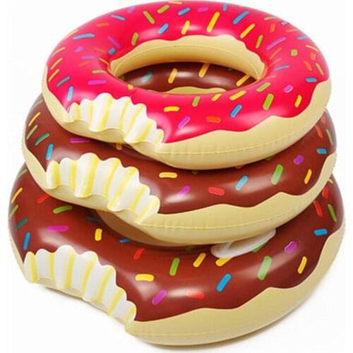 Summer Water Inflatable Donut Swimming Ring Outdoor PVC Children Adult Swimming Life Buoy Pool Toy