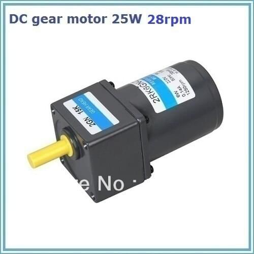 NO.D25100 brush magnet gear motor 25W 24V 28rpm