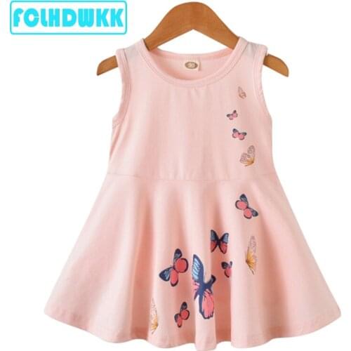 Cute Baby Girl Dress 2018 Summer Costume for Kids Clothing Brand Children Party Dresses Butterfly Girls Clothes Princess Dress