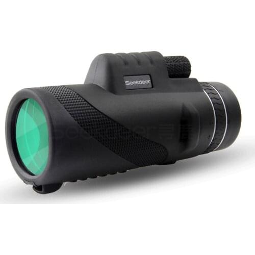 40X60 Telescope Monocular Monocular Binoculars Clear Weak Night Vision Pocket Telescope with Smart Phone Holder for Camping