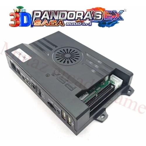 New Pandora 3D Saga EX 8000 in 1 Game Board Wifi Download More Arcade VGA PCB Video Converter support Save high score record