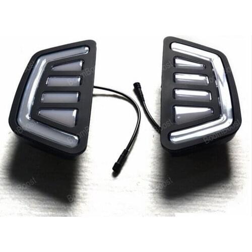 One pair 12v Car DRL for F/ord r/anger t7 2016 2017 daytime running light 15W turn signal lamp