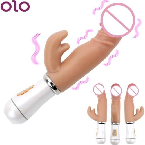 OLO Dildo Vibrator G Spot Magic Wand Clit Vibrator Sex Toys For Women Vagina Massage Sex Shop 12 Frequency Vibrators for Women