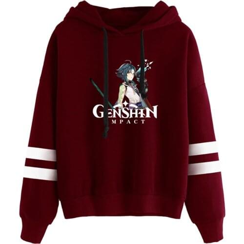 Genshin Impact print Autumn and Winter Holiday Preppy Men/Women Normcore minimalist Streetwear Clothes Kawaii style