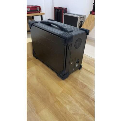 Network portable high-definition video recording and broadcasting case, including case display and keyboard and mouse