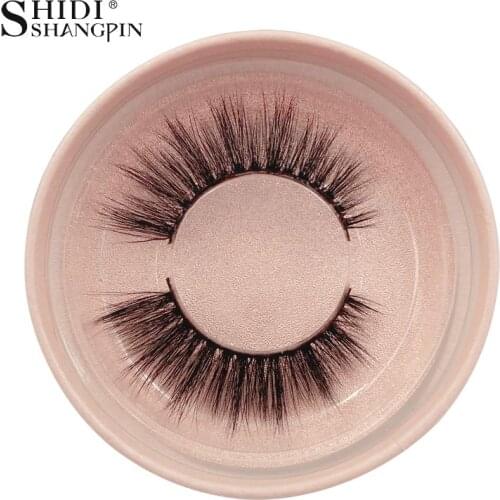 SHIDISHANGPIN 1 pair 3d mink eyelash full strip lashes handmade mink eyelash 3d lashes extension faux cils makeup tool#72