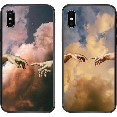 The Creation Of Adam Renaissance Painting Famous For Huawei Nova 8 se pro y5 y9 Mate 20 30 10 40 Lite Pro plus Soft TPU Phone