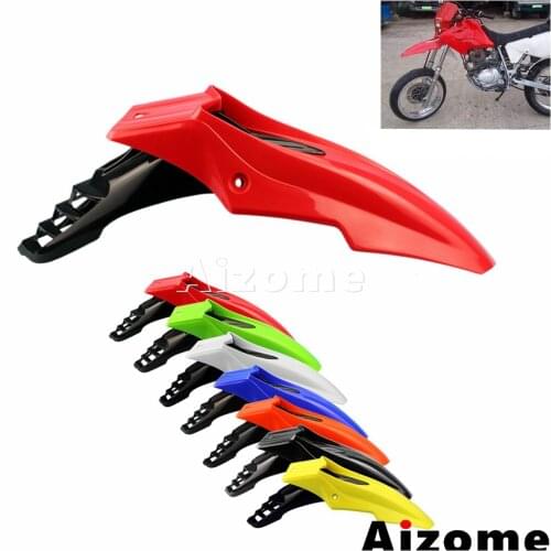 Universal Motorbike Front Fender ABS Plastic Red Supermoto Bikes Detachable Front Mudguard For Honda Yamaha Suzuki Kawasaki