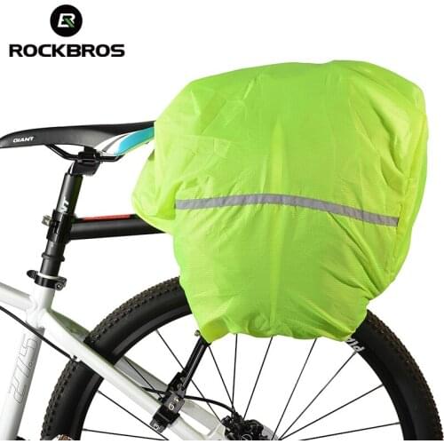 ROCKBROS Bicycle Luggage Bag Waterproof Cover Riding Bike Backpack Cover Protections Rainproof Nylon For Cycling Bag Pannier