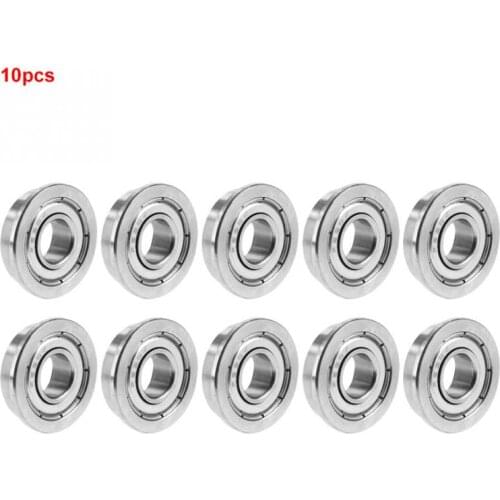 10Pcs/set F698ZZ Double-shielded Ball Bearings Miniature Flanged Bearings 8*19*6mm Printer Accessories High Quality