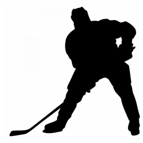 18x18cm Ice hockey Sportman Boy Stickers athlete Lover Vinyl Car Decals For Car Knob Design Removable CL323