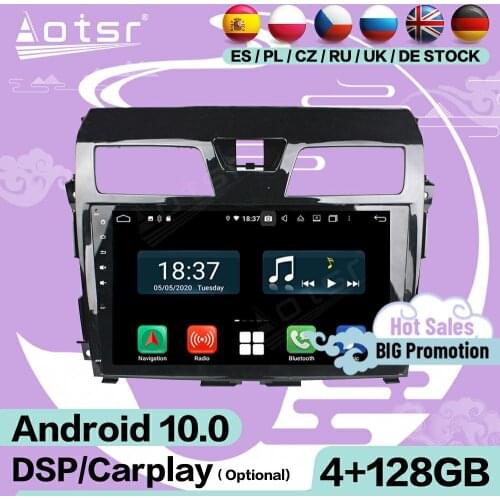 2 Din Carplay Multimedia Stereo Android Screen For Nissan Tenna 2013 2014 2015 GPS Video Audio Radio Receiver Recorder Head Unit