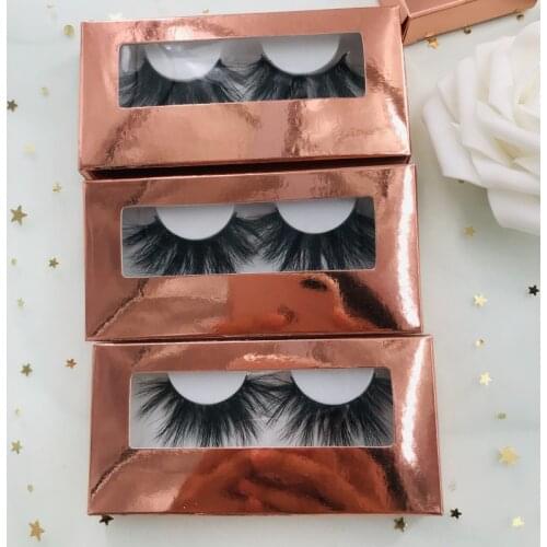 3D mink lashes 25mm lashes rose gold box private label siberian mink eyelashes are non-irritating lashes