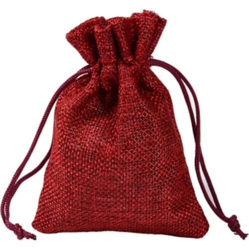 50pcs Hemp BagNew Arrived Popular Dust-Proof Package Gift Box Protection Bags Thick Different Color 7x9cm 8x10cm 9x12cm 10x14cm