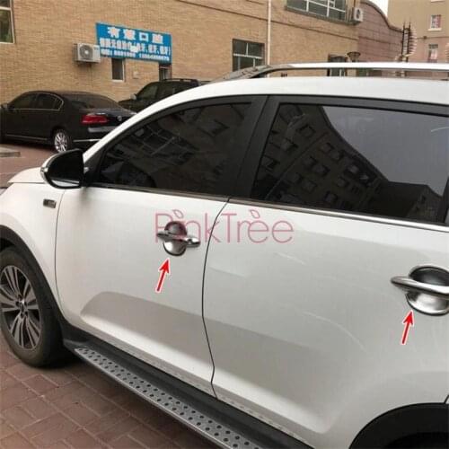 Accessories For Kia Sportage 2010 2011 2012 2013 2014 2015 Chrome Door Handle Cover Bowl Insert Trim Car Styling