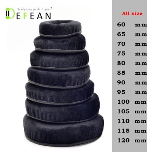 Defean All size Velour Memory Foam Earpads - Suitable for Sennheiser, AKG, HifiMan, ATH, Philips, Fostex, Sony headphone