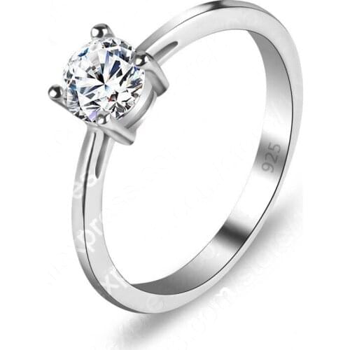 Big Sale AAAA Cubic Zirconia Rings For Women Fashion Siver White CZ Jewelry Rings Free Shipping