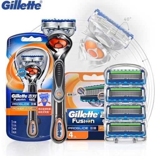 Gillette Fusion 5 Power Shaver Mens Proglide Flexball Razor Beard Precision Trimmer Replacement Shaving Razor Cartridge Blades