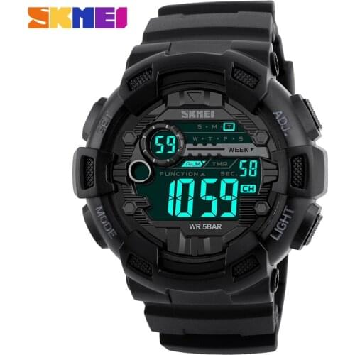 Outdoor Sport Watch Men Alarm Clock 5Bar Waterproof Military Watches LED Display Shock Digital Watch reloj hombre SKMEI montre