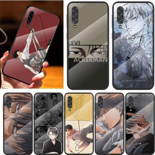 Attack on Titan For Samsung Note 20 10 9 8 Ultra Lite Plus 5G A70 A50 A40 A30 A20 A10 Tempered Glass Phone Case